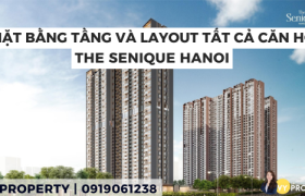 Mặt bằng tầng và Layout căn hộ | The Senique Hanoi