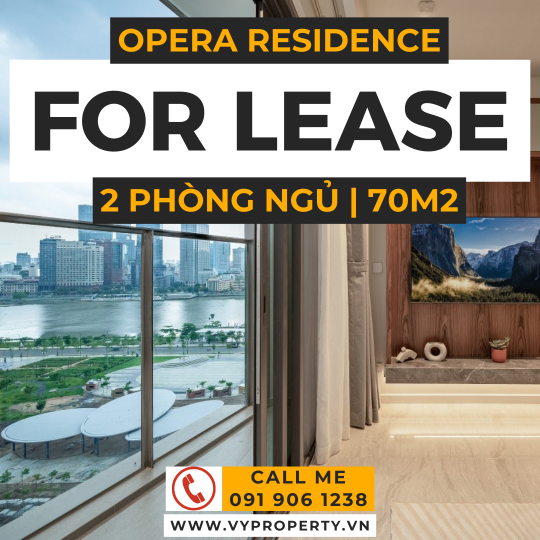 Cho Thuê Căn Hộ 2 Phòng Ngủ Full Nội Thất Tại Opera Residence | View Pháo Hoa Đẹp Mắt