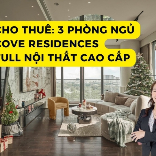 Cho Thuê Căn 3PN Full Nội Thất | Cove Residences | Empire City