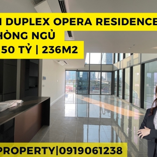 Bán Căn Hộ Duplex 4 Phòng Ngủ Tại Opera Residence | View Sông | Giá 50 Tỷ
