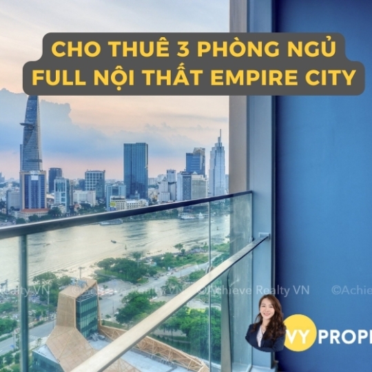 Cho Thuê Căn 3PN Full Nội Thất  | Linden Residences