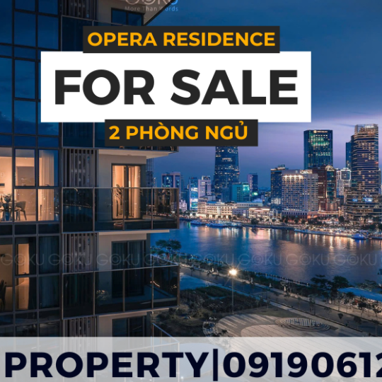 Bán căn hộ 2 phòng ngủ Opera Residence | Tầm nhìn sông vĩnh viễn, giá 19 tỷ