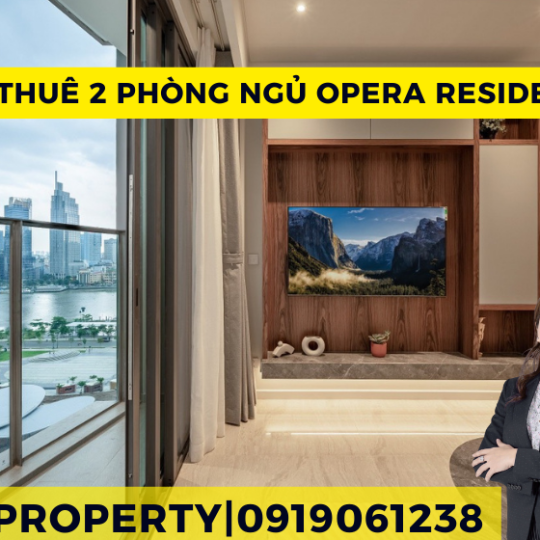 Cho Thuê Căn Hộ 2 Phòng Ngủ Full Nội Thất Tại Opera Residence | View Pháo Hoa Đẹp Mắt