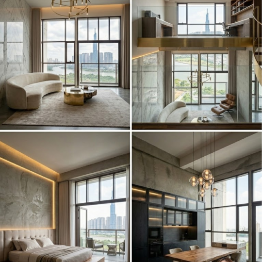  "BIẾN TẤU" KHÔNG GIAN SỐNG ĐẬM CHẤT RIÊNG TẠI PENTHOUSE GALLERIA RESIDENCE  TẦM VIEW "TRIỆU ĐÔ" NGAY THỦ THIÊM