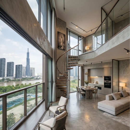  "BIẾN TẤU" KHÔNG GIAN SỐNG ĐẬM CHẤT RIÊNG TẠI PENTHOUSE GALLERIA RESIDENCE  TẦM VIEW "TRIỆU ĐÔ" NGAY THỦ THIÊM