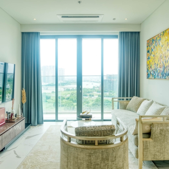 Cho Thuê Căn Hộ 2 Phòng Ngủ View Sông tại Crest Residence