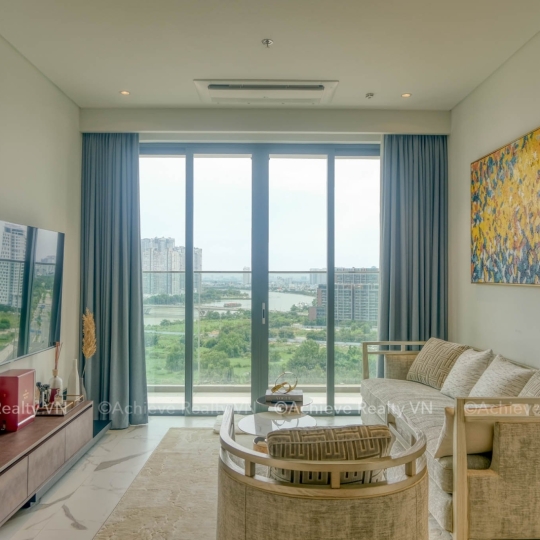 Cho Thuê Căn Hộ 2 Phòng Ngủ View Sông tại Crest Residence