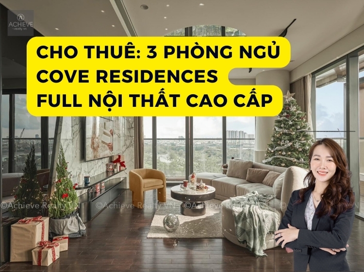 Cho Thuê Căn 3PN Full Nội Thất | Cove Residences | Empire City