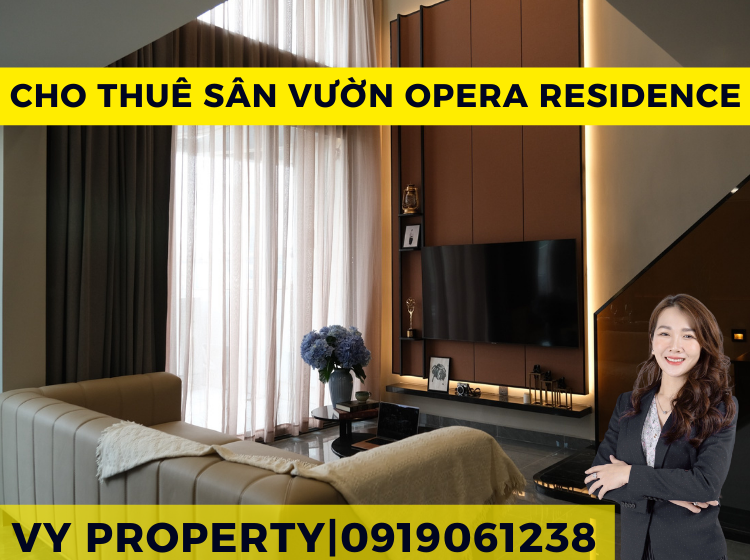 Cho Thuê Căn Hộ Full Nội Thất Sân Vườn Tại The Opera - Metropole Thủ Thiêm 