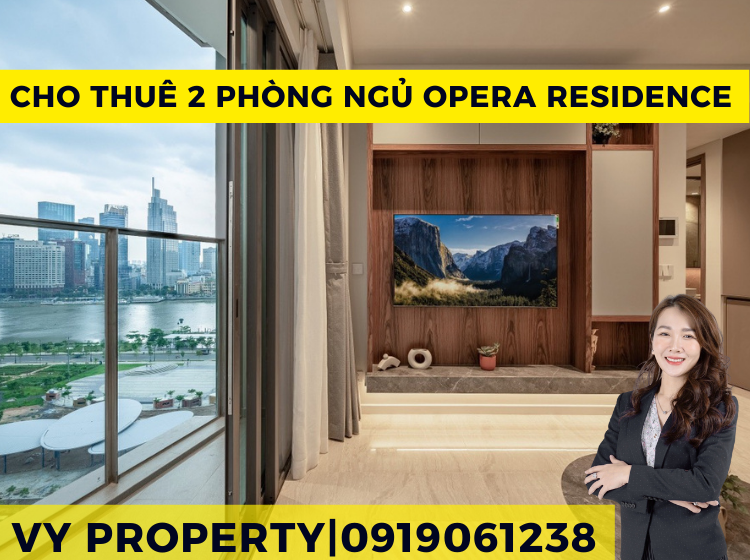 Cho Thuê Căn Hộ 2 Phòng Ngủ Full Nội Thất Tại Opera Residence | View Pháo Hoa Đẹp Mắt