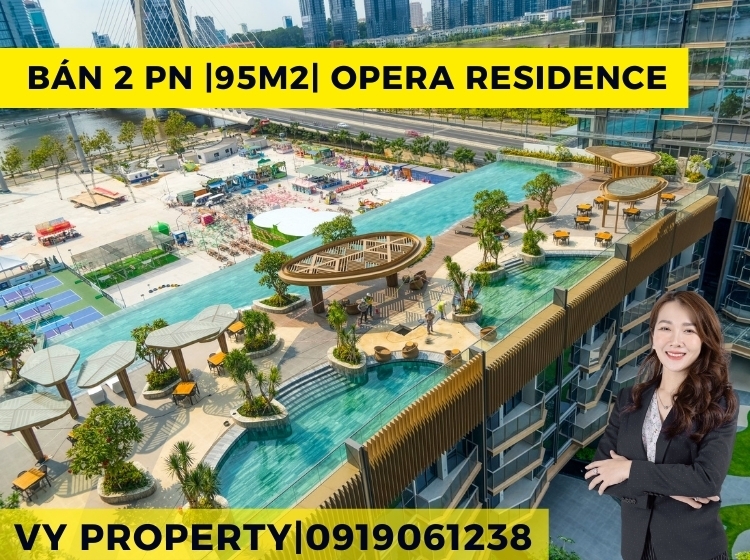 Bán Căn 2 Phòng Ngủ Ban Công Rộng | Opera Residence | View Sông | 95m2