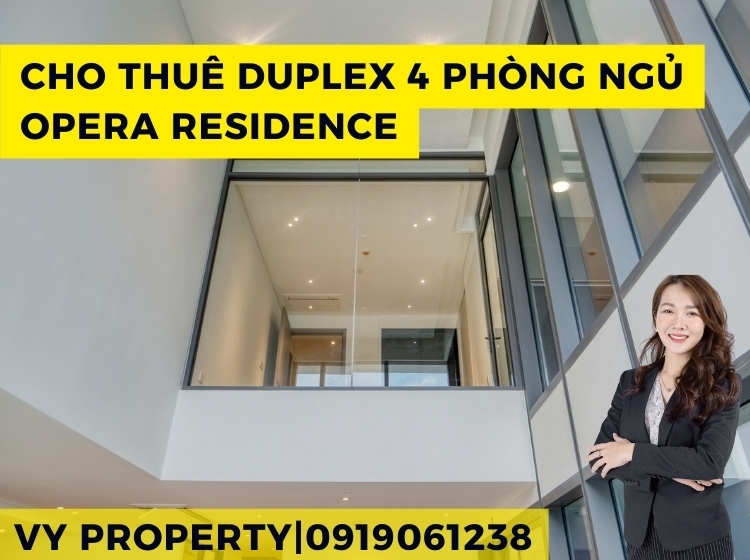 Cho Thuê: Duplex 4 Phòng Ngủ Sang Trọng tại Opera Residence