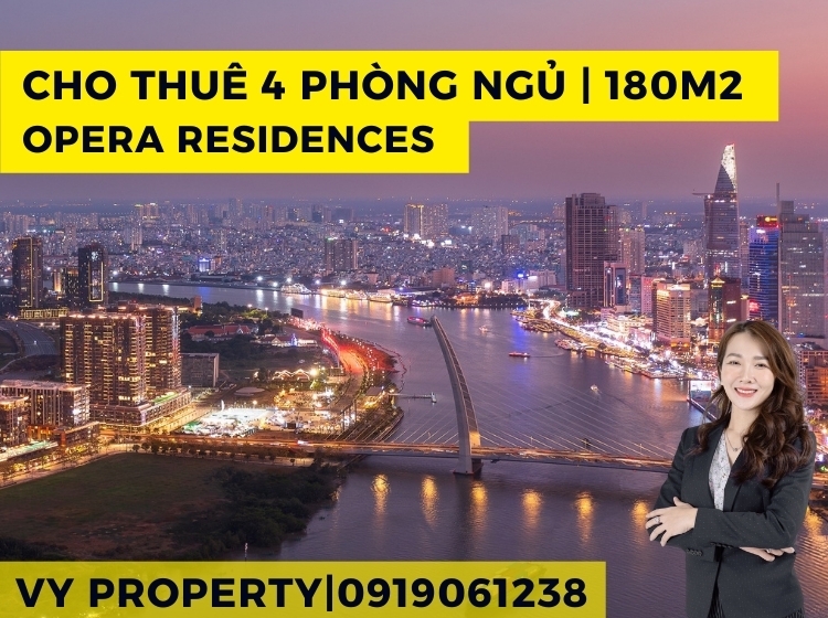 Cho Thuê Căn Hộ Cao Cấp 4 Phòng Ngủ Tại Opera Residence | View Sông Q1