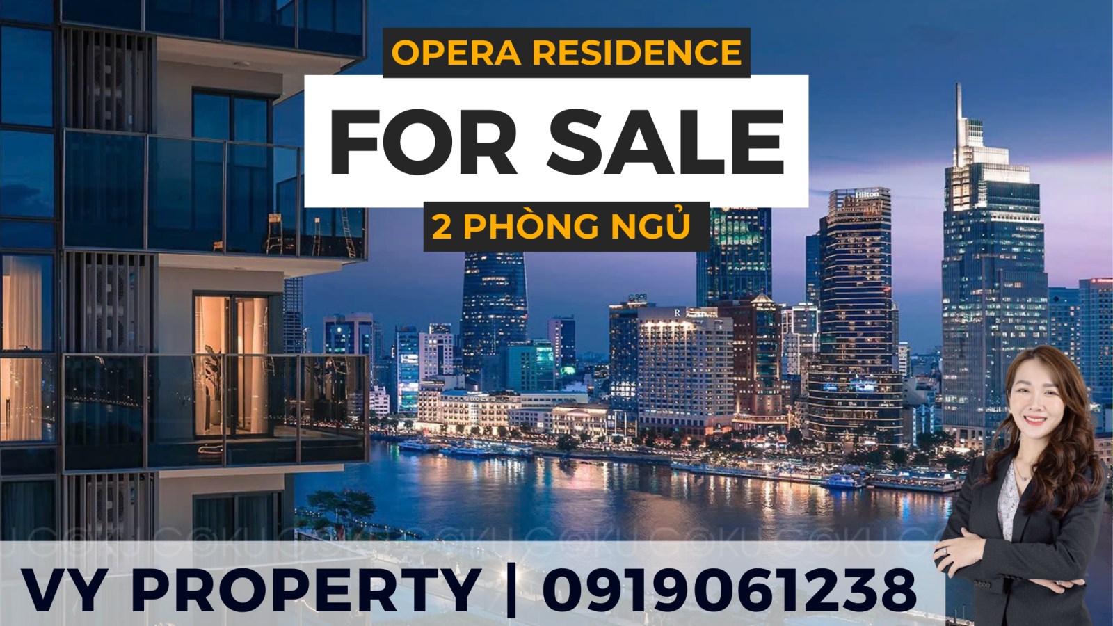 2 phòng ngủ view Bitexco tại dự án Opera Residence