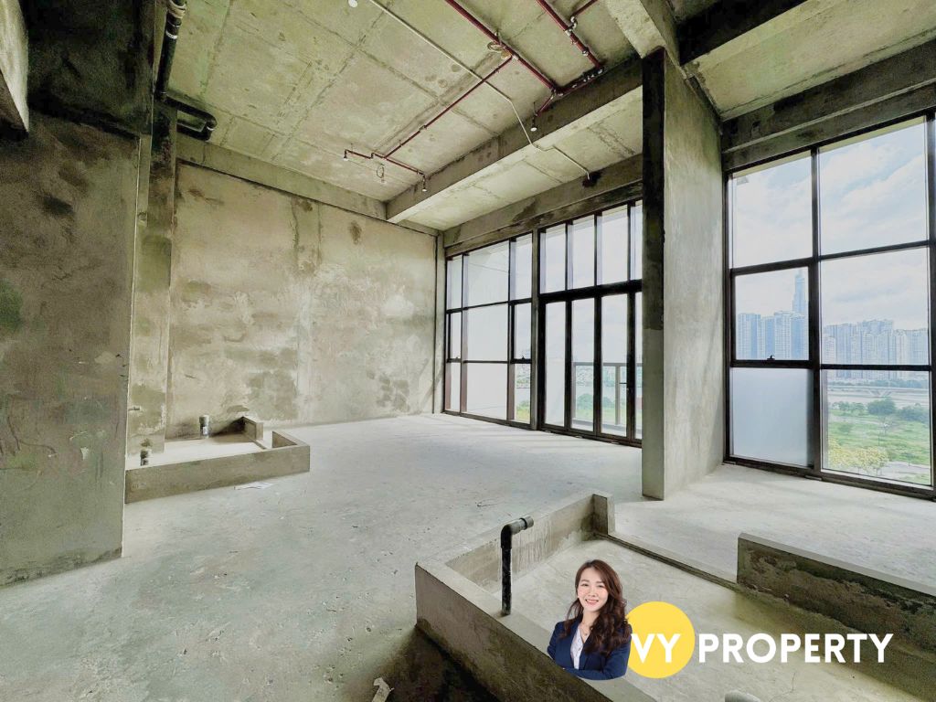 View thực tế từ tầng 12 Galleria Residence nhìn ra sông Sài Gòn và Landmark 81.