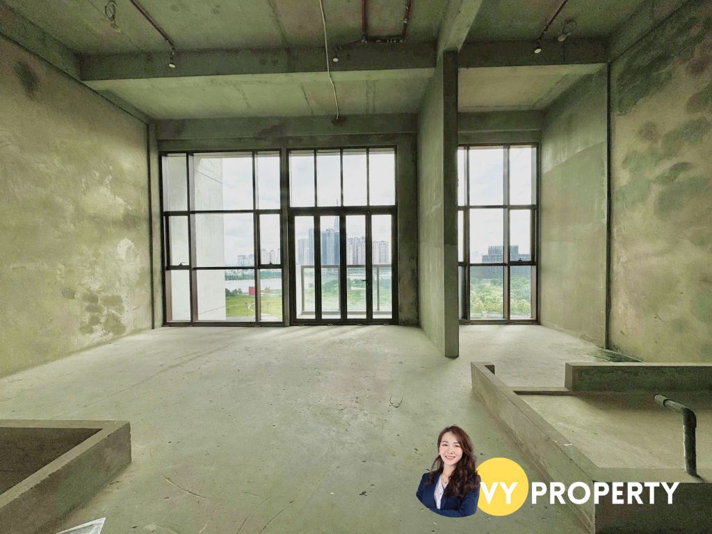 View thực tế từ tầng 12 Galleria Residence nhìn ra sông Sài Gòn và Landmark 81.