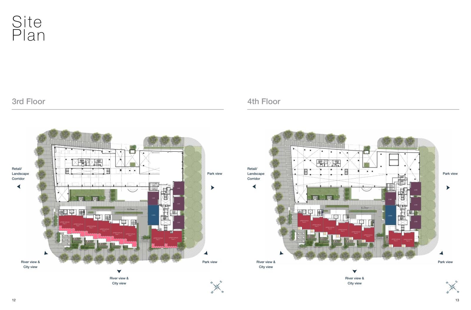 Mặt bằng Cove Residence lầu 3 và 4