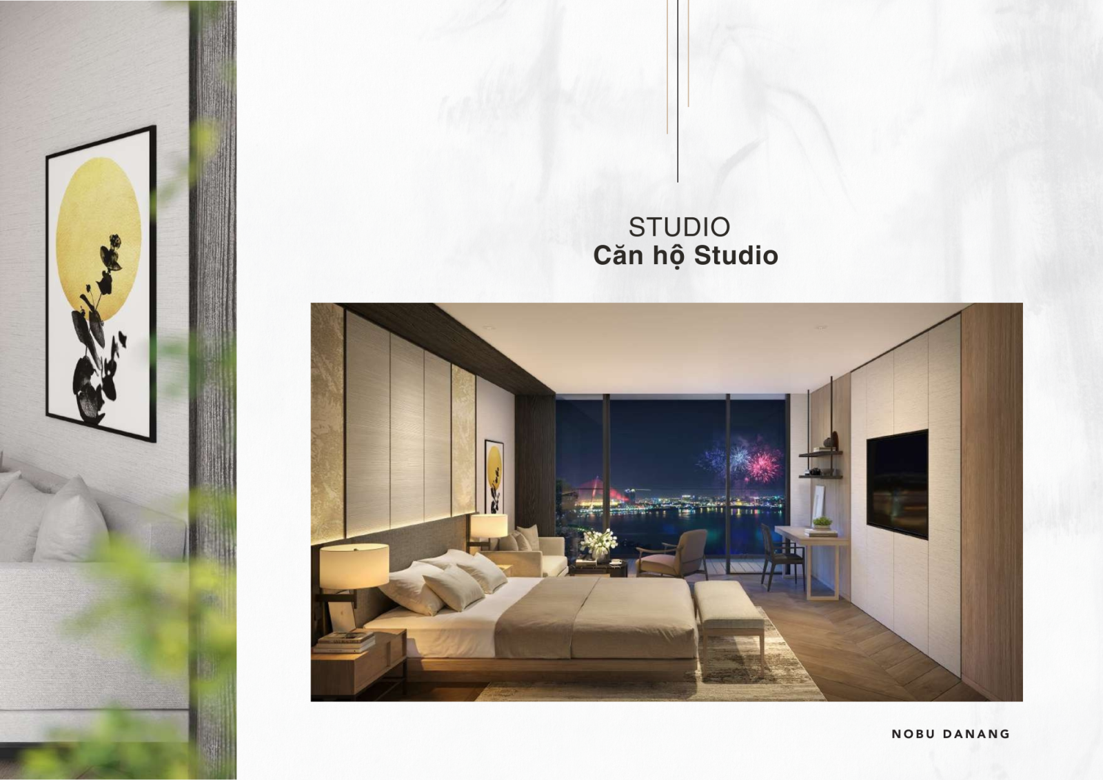 Chi Tiết Layout căn hộ Studio dự án Nobu Hotel và Residneces Đà Nẵng
