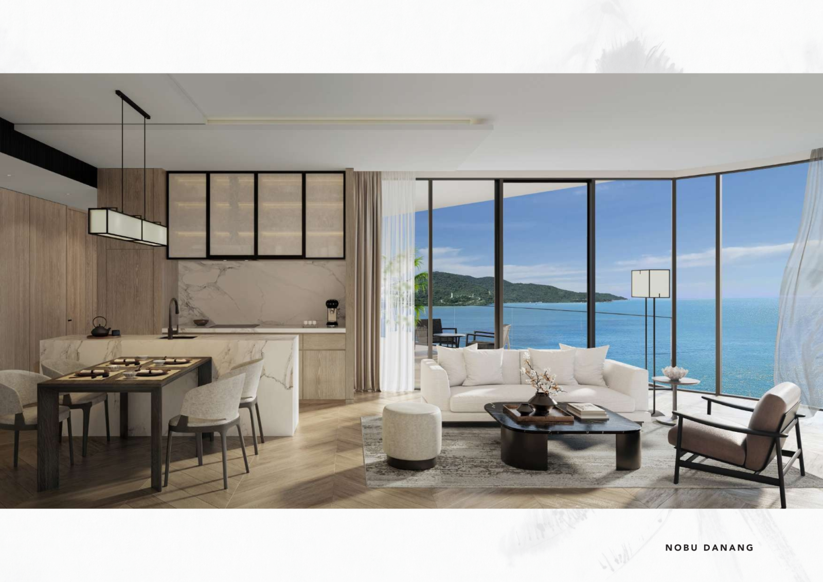 Chi Tiết Layout căn hộ 2 phòng ngủ dự án Nobu Hotel và Residences Đà Nẵng