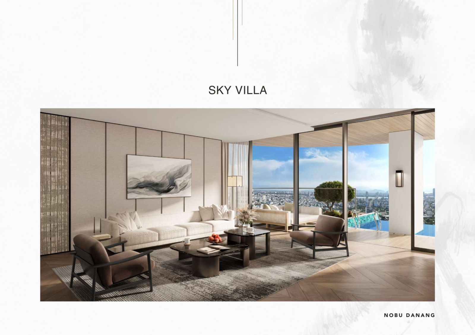 Layout căn hộ SKY VILLA dự án Nobu Hotel và Residences Đà Nẵng