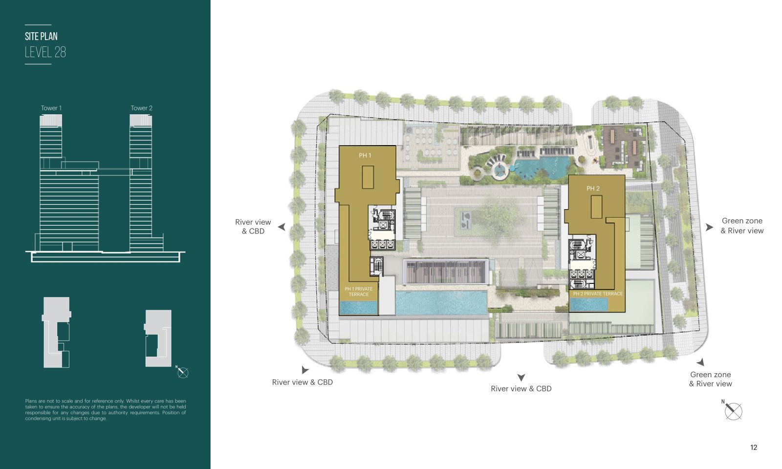 Mặt bằng tầng 28 Narra Residences
