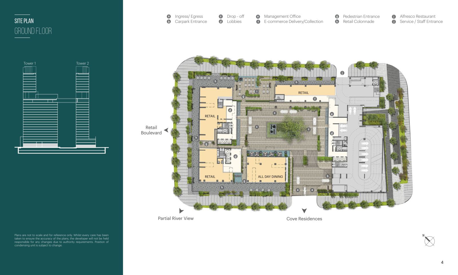 Mặt bằng tầng trệt Narra Residences