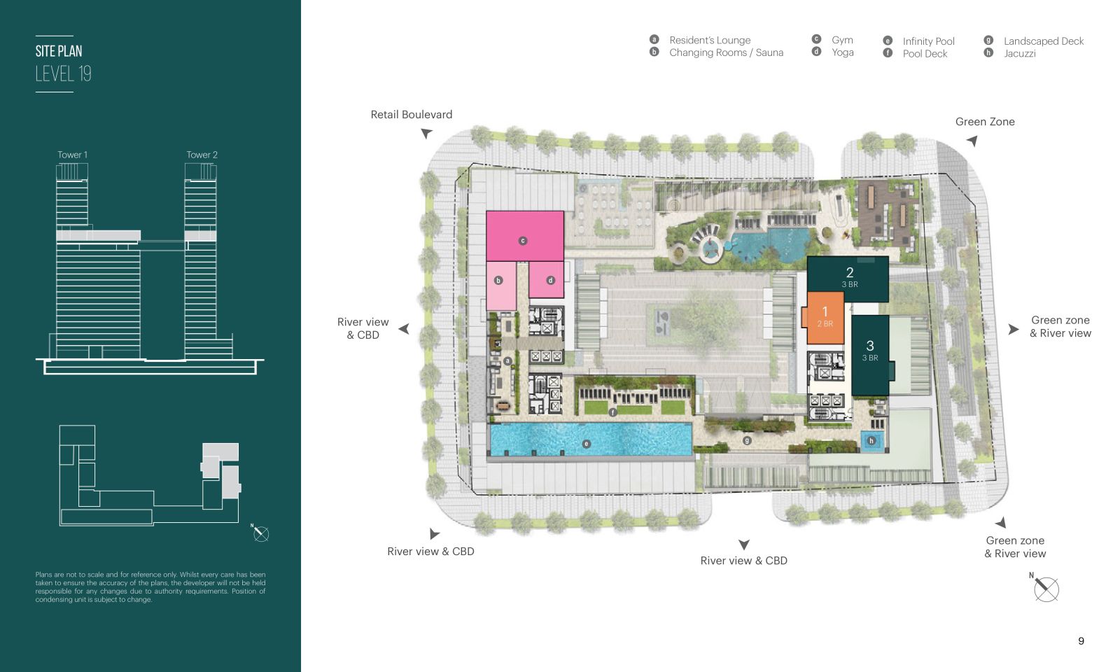 Mặt bằng tầng 19 Narra Residences