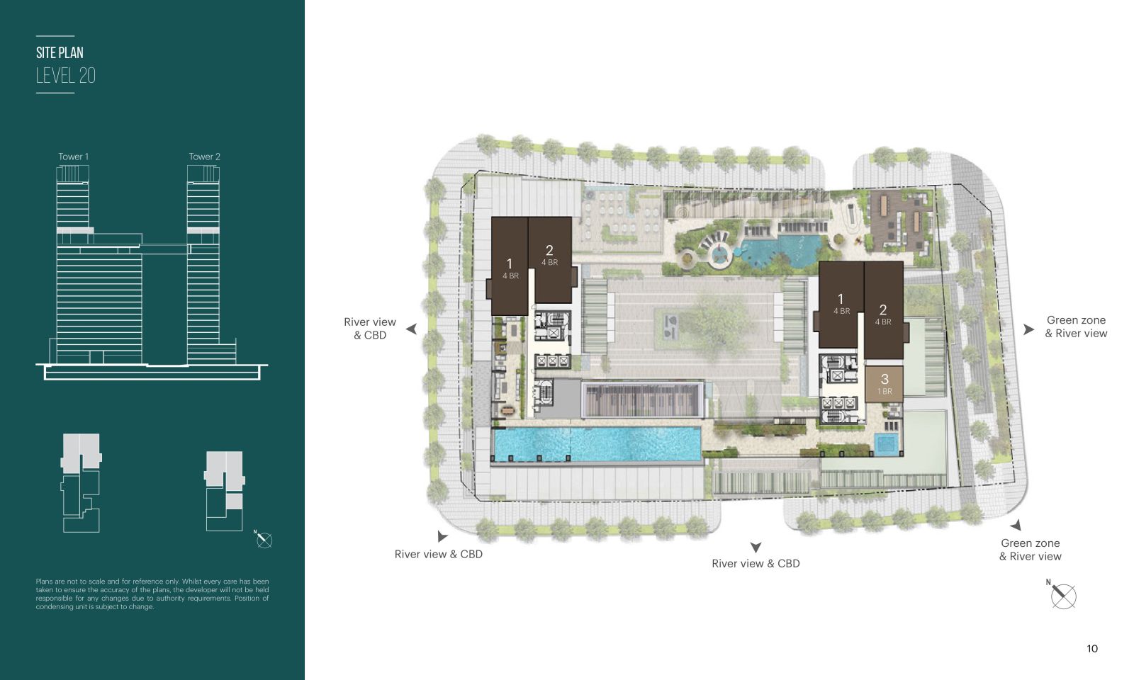 Mặt bằng tầng 20 Narra Residences
