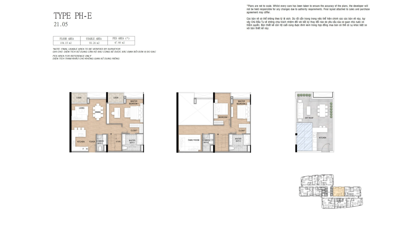 LAYOUT PENTHOUSE CĂN 21.05 TẠI TÒA THE ALPHA RESIDENCE THUỘC DỰ ÁN THE 9 STELLARS