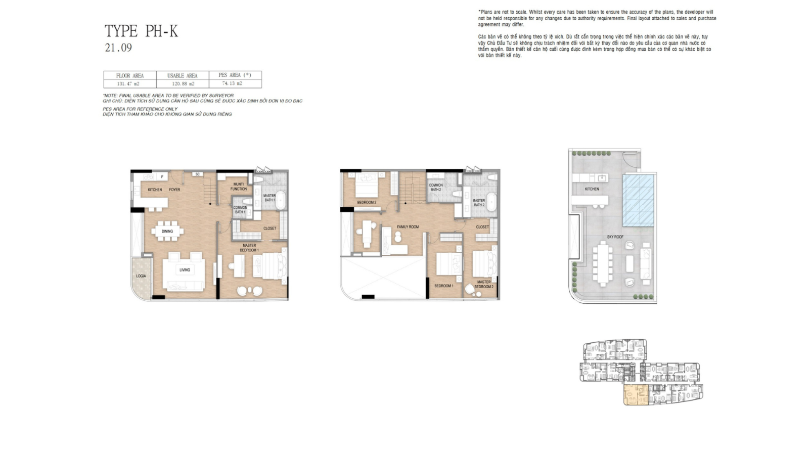 LAYOUT PENTHOUSE CĂN 21.09 TẠI TÒA THE ALPHA RESIDENCE THUỘC DỰ ÁN THE 9 STELLARS