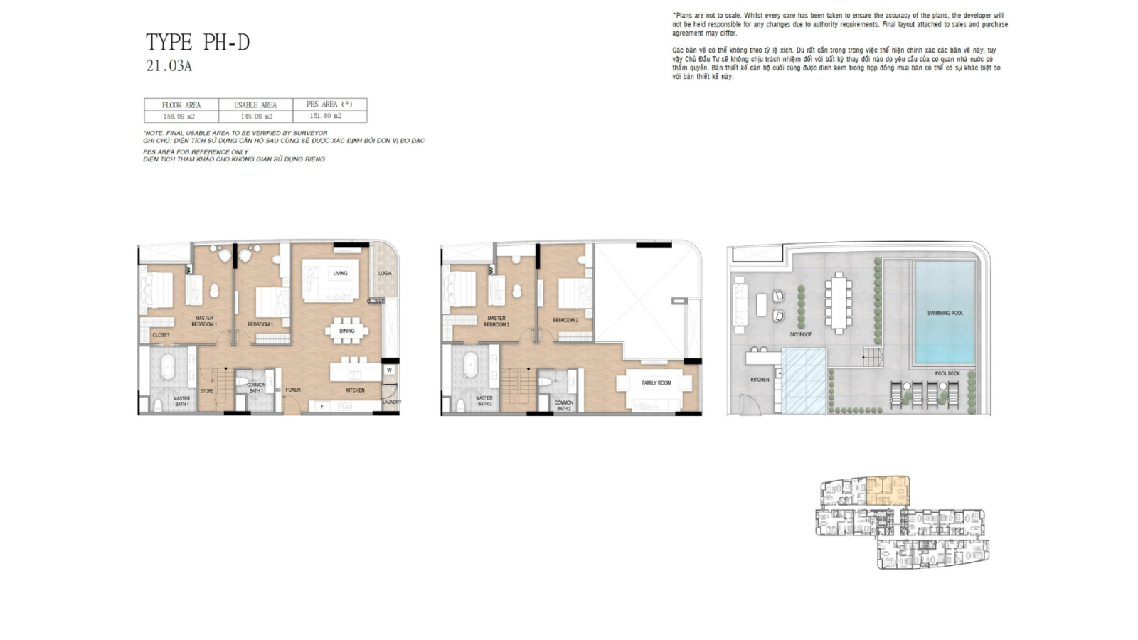 LAYOUT PENTHOUSE CĂN 21.03A TẠI TÒA THE ALPHA RESIDENCE THUỘC DỰ ÁN THE 9 STELLARS