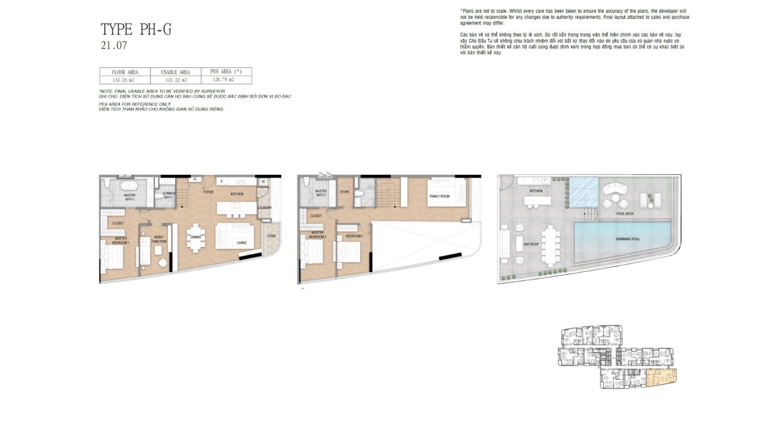 LAYOUT PENTHOUSE CĂN 21.07 TẠI TÒA THE ALPHA RESIDENCE THUỘC DỰ ÁN THE 9 STELLARS