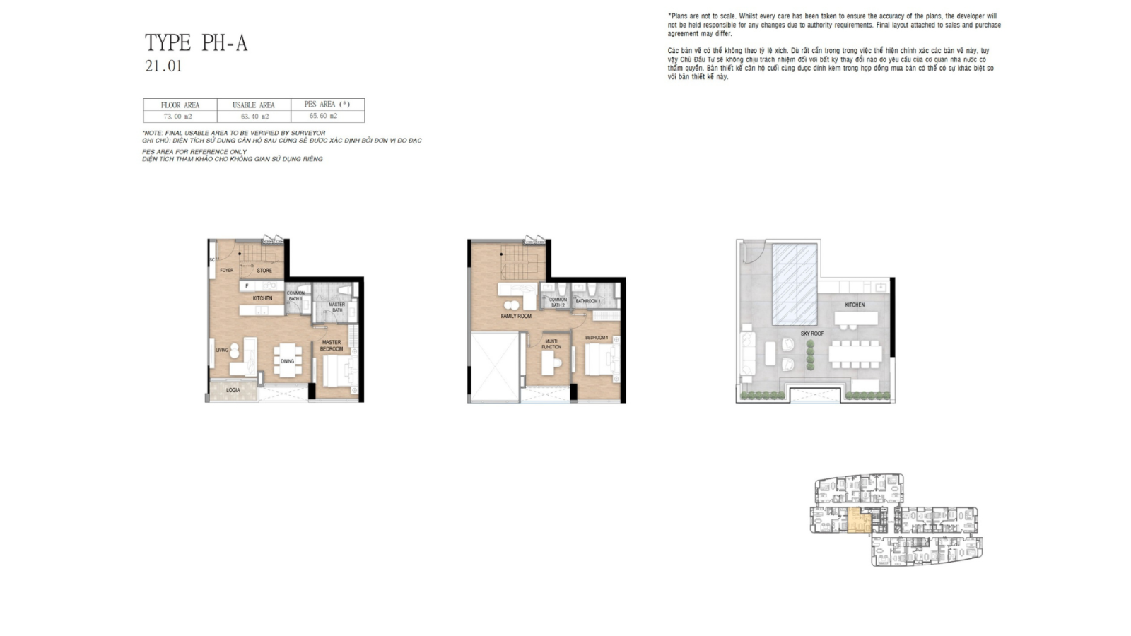 LAYOUT PENTHOUSE CĂN 21.01 TẠI TÒA THE ALPHA RESIDENCE THUỘC DỰ ÁN THE 9 STELLARS