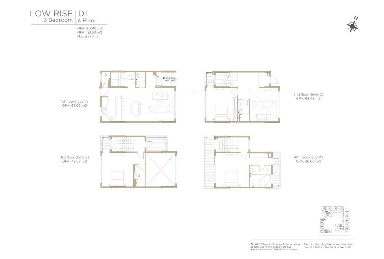 Layout nhà phố Ziet River Thủ Thiêm