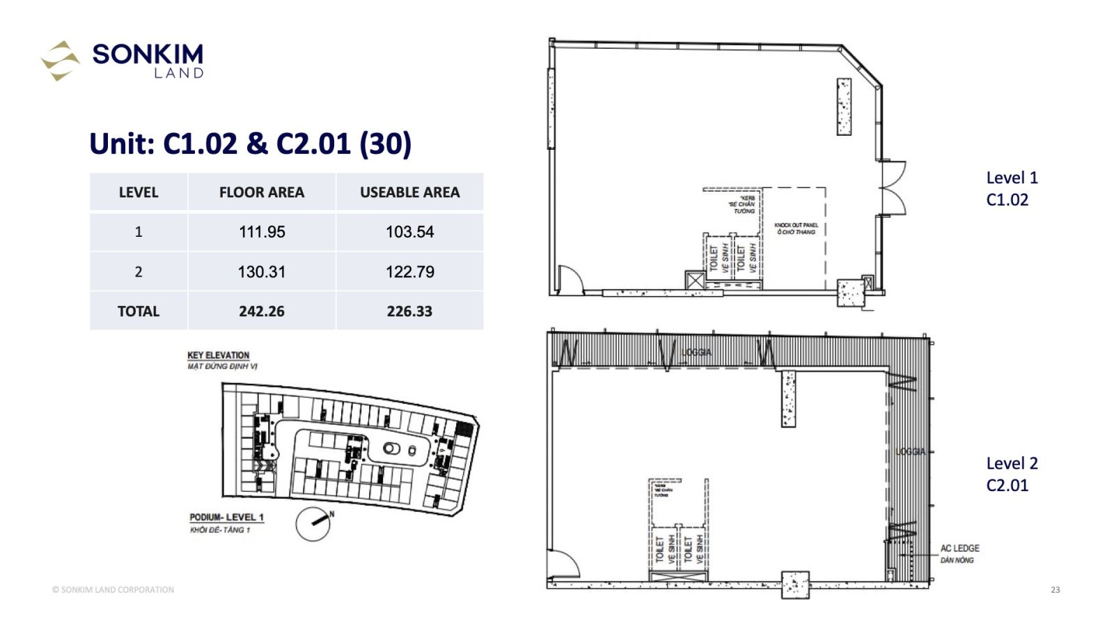 Layout shophouse galleria residence 14
