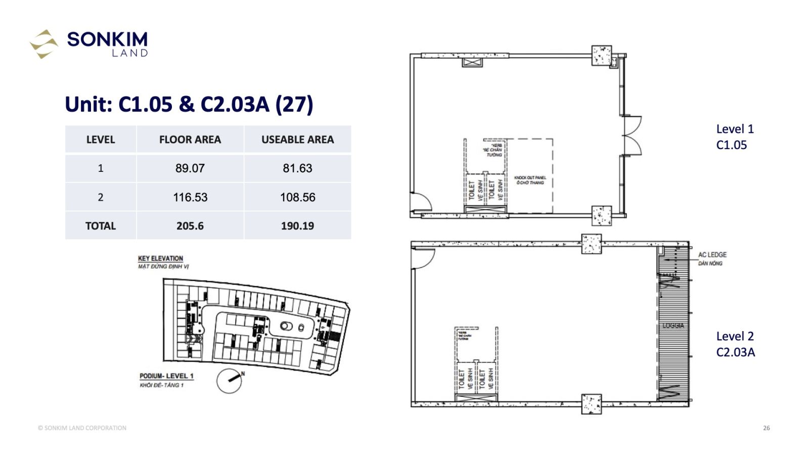 Layout shophouse galleria residence 17