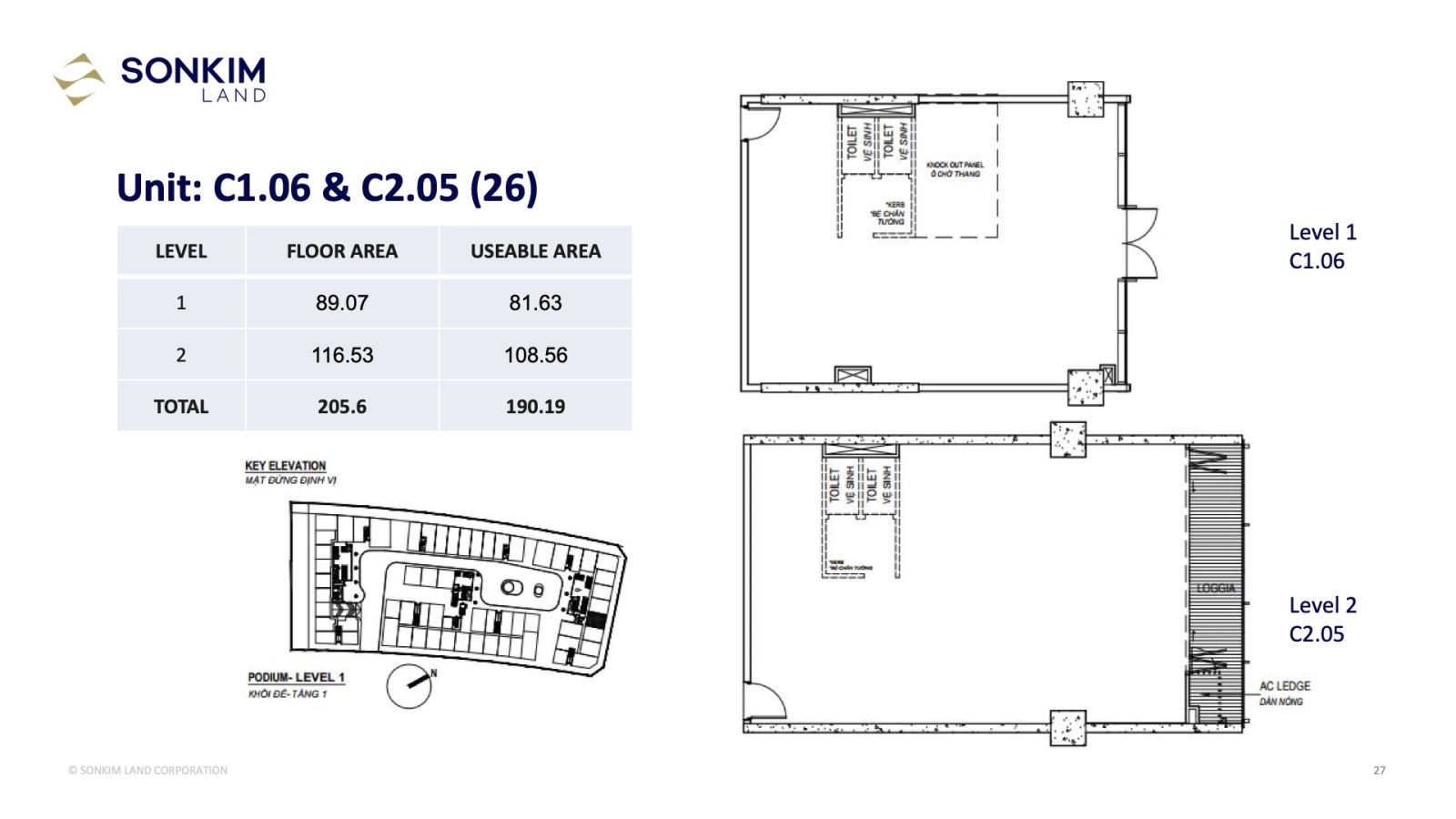 Layout shophouse galleria residence 18