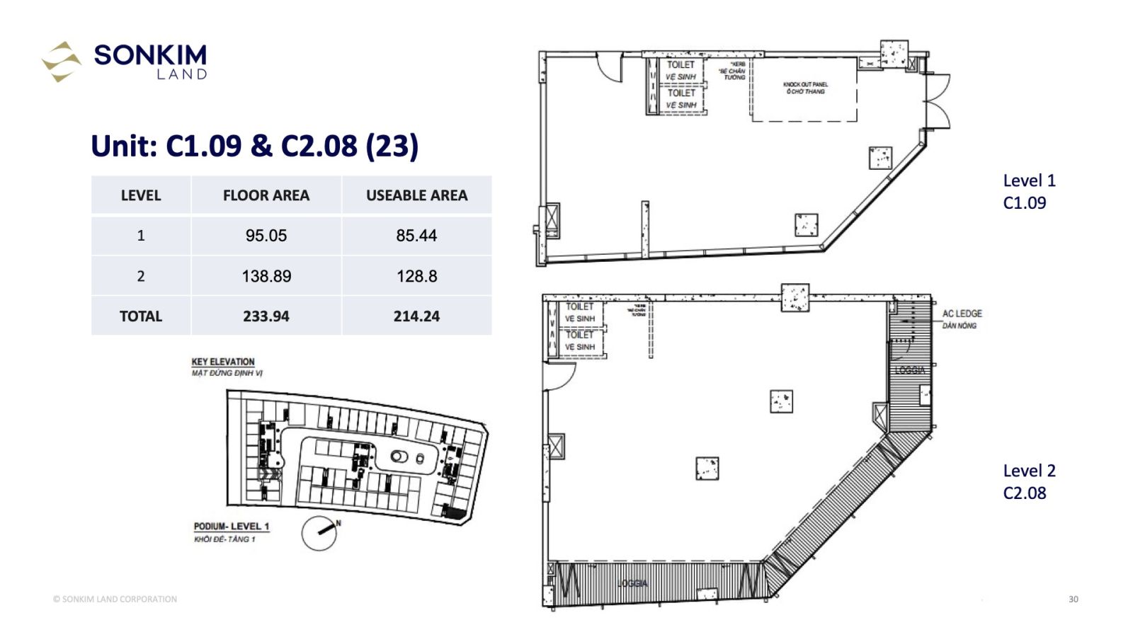 Layout shophouse galleria residence 21